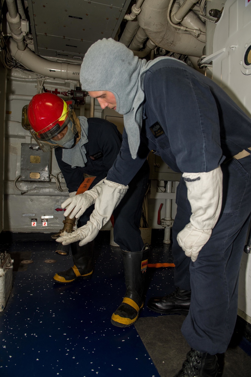 Princeton Sailors conduct general quarters drill