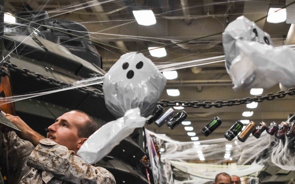 USS San Diego (LPD 22) celebrates Halloween with Trac-or-Treat