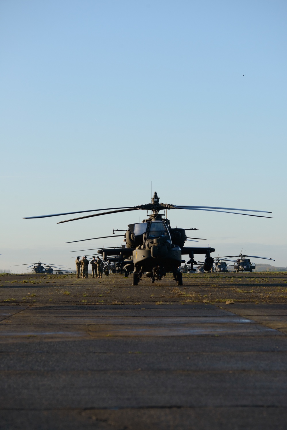 Air Cav Helicopters leave Belgium for Operation Atlantic Resolve