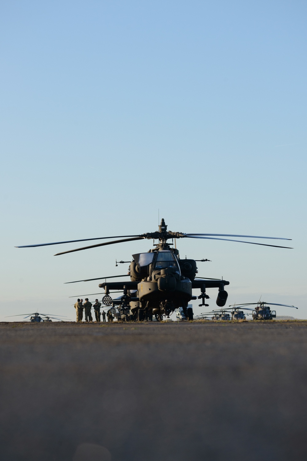 Air Cav Helicopters leave Belgium for Operation Atlantic Resolve