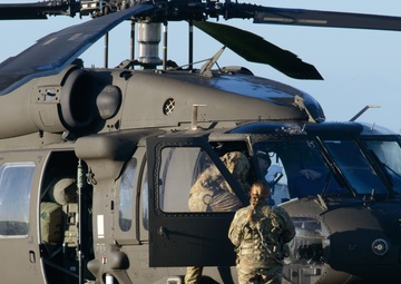 Air Cav Helicopters leave Belgium for Operation Atlantic Resolve