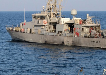 Naval Surface Squadron 5 Coastal Patrol Ships Conduct VBSS Training