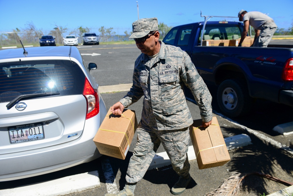 156th Airlift Wing delivers food and water to 140th Support Squadron