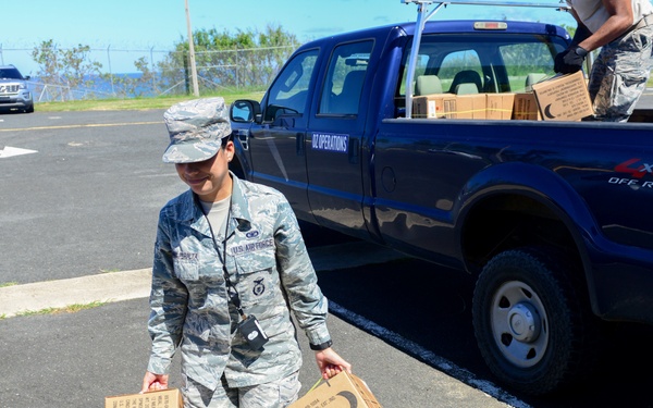 156th Airlift Wing delivers food and water to 140th Support Squadron