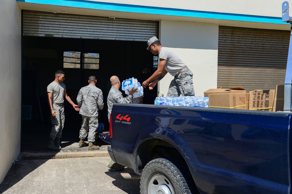 156th Airlift Wing delivers food and water to 140th Support Squadron