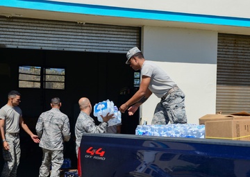 156th Airlift Wing delivers food and water to 140th Support Squadron