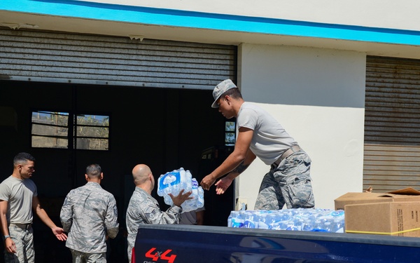 156th Airlift Wing delivers food and water to 140th Support Squadron