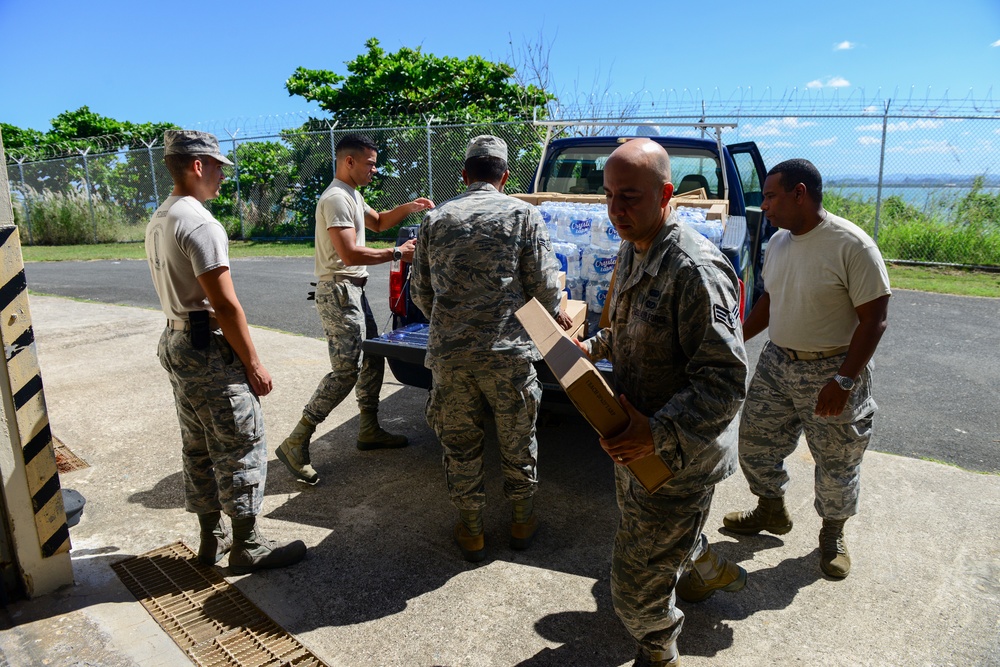 156th Airlift Wing delivers food and water to 140th Support Squadron