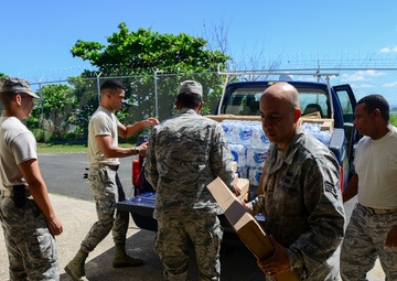 156th Airlift Wing delivers food and water to 140th Support Squadron
