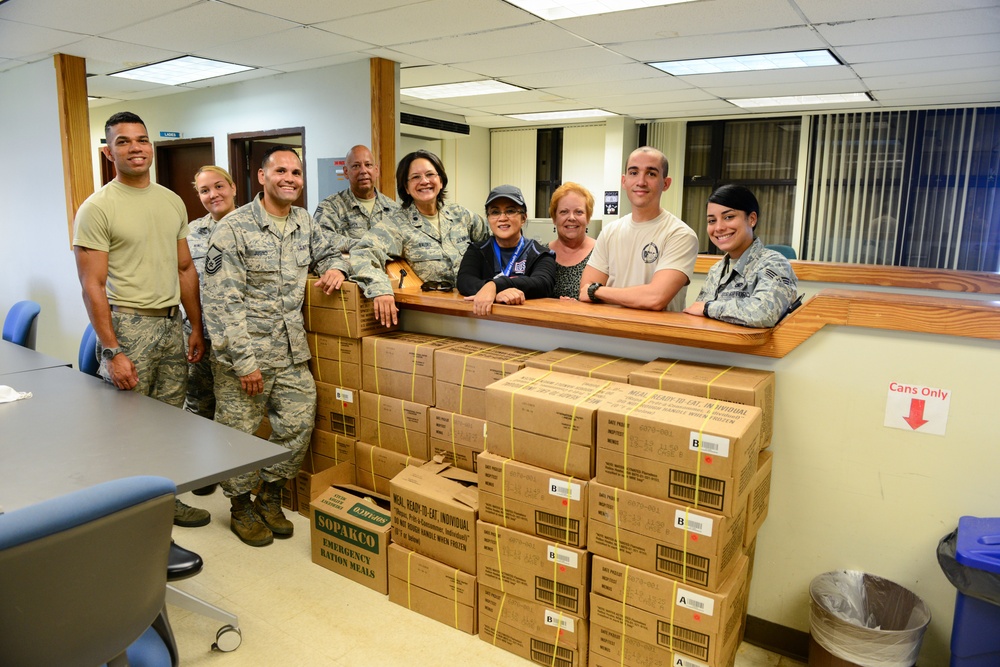 156th Airlift Wing delivers food and water to 140th Support Squadron