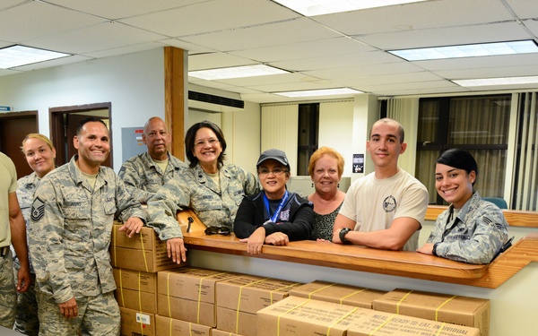 156th Airlift Wing delivers food and water to 140th Support Squadron