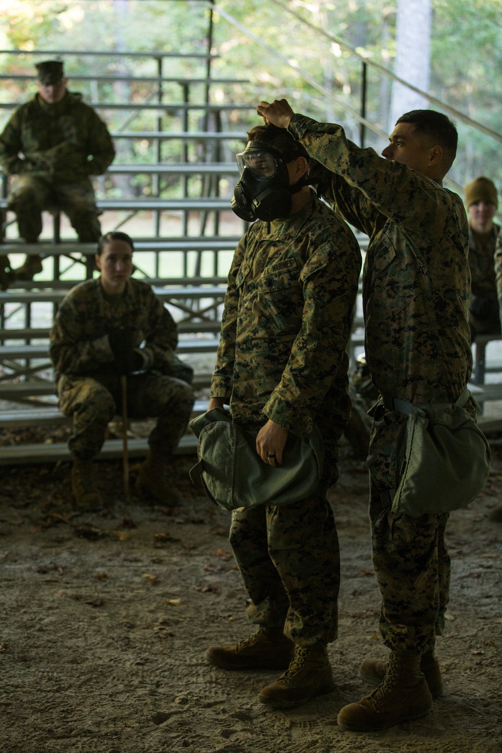 Gas! Gas! Gas! 26th MEU Marines, Sailors shed tears during CBRN training