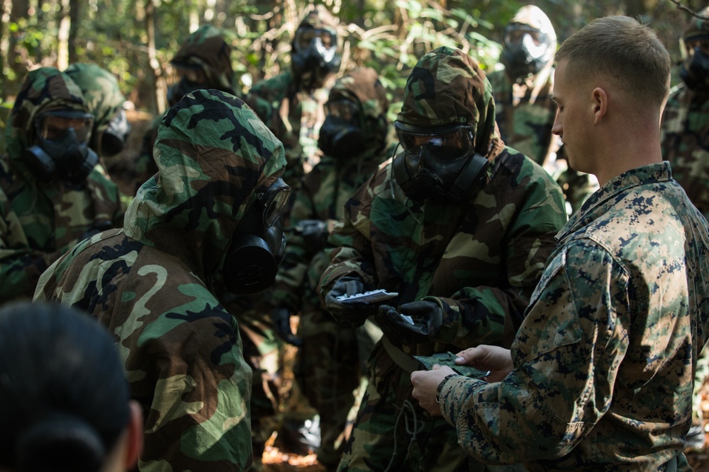 Gas! Gas! Gas! 26th MEU Marines, Sailors shed tears during CBRN training