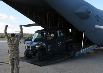 Airmen from the 193rd Special Operations Squadron conduct canary slide training