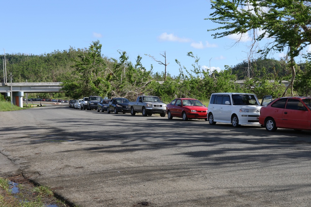 Food and water distribution continues in Naguabo, Puerto Rico