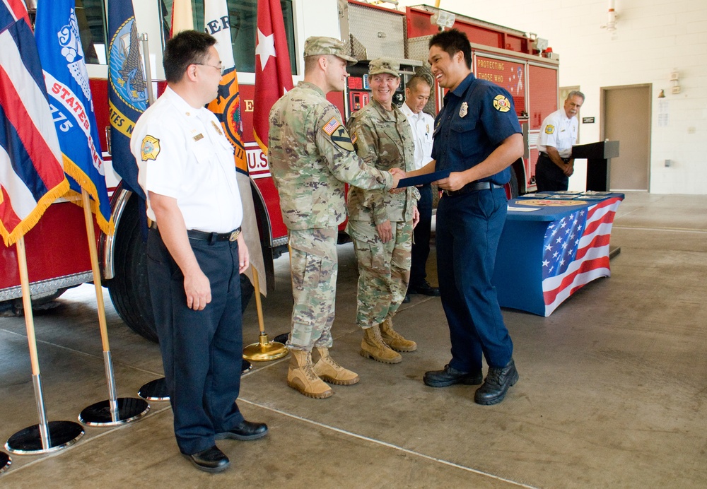 Federal Fire Department recognizes nine members