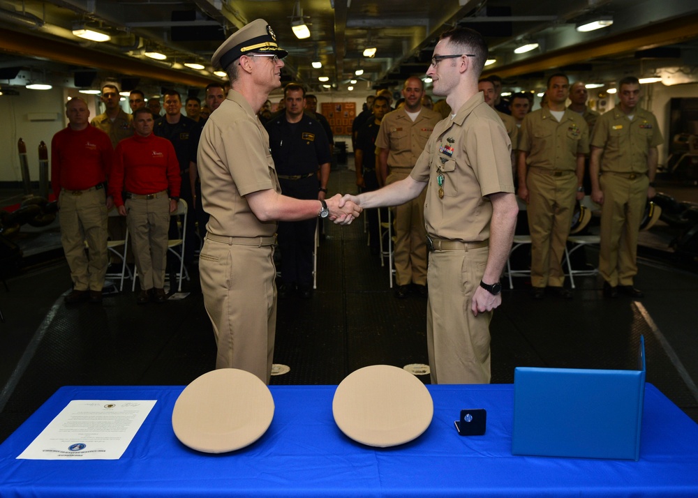 Nimitz Commissions Officer