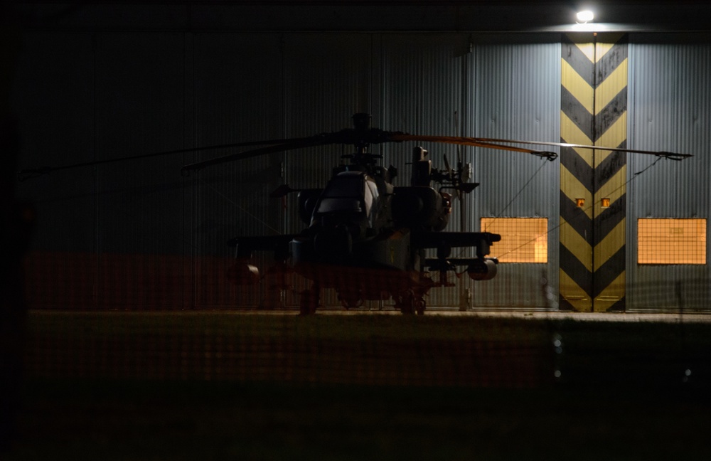 1ACB Helicopters Staged on Chievres Air Base Before Atlantic Resolve Rotation