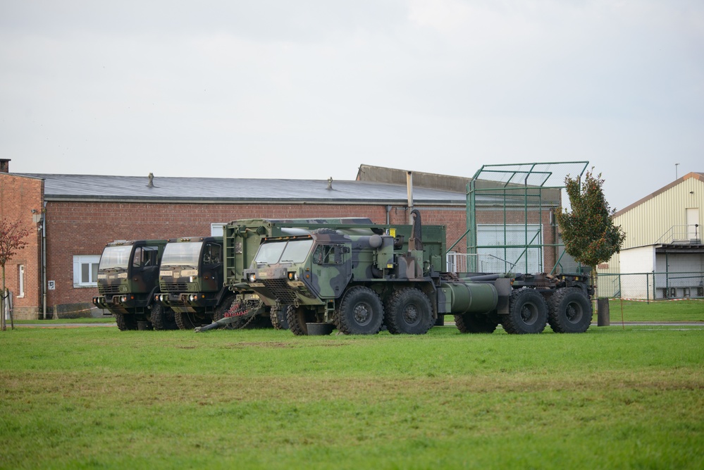 1ACB Helicopters Staged on Chievres Air Base Before Atlantic Resolve Rotation