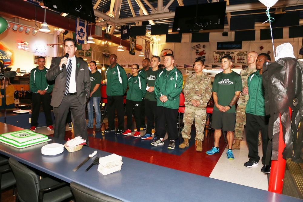 Fort McCoy recognizes Army Ten-Miler team with welcome home ceremony