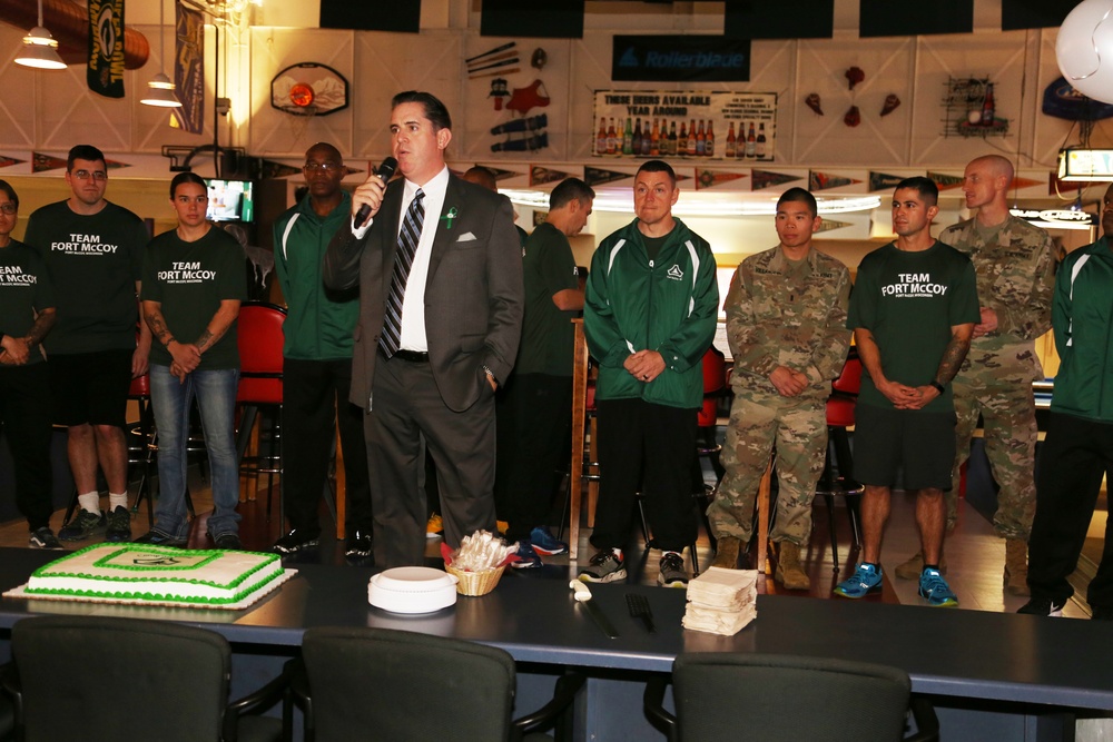 Fort McCoy recognizes Army Ten-Miler team with welcome home ceremony