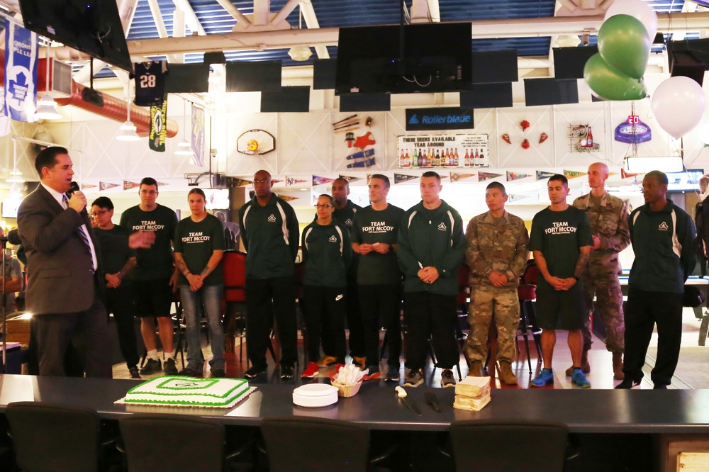 Fort McCoy recognizes Army Ten-Miler team with welcome home ceremony