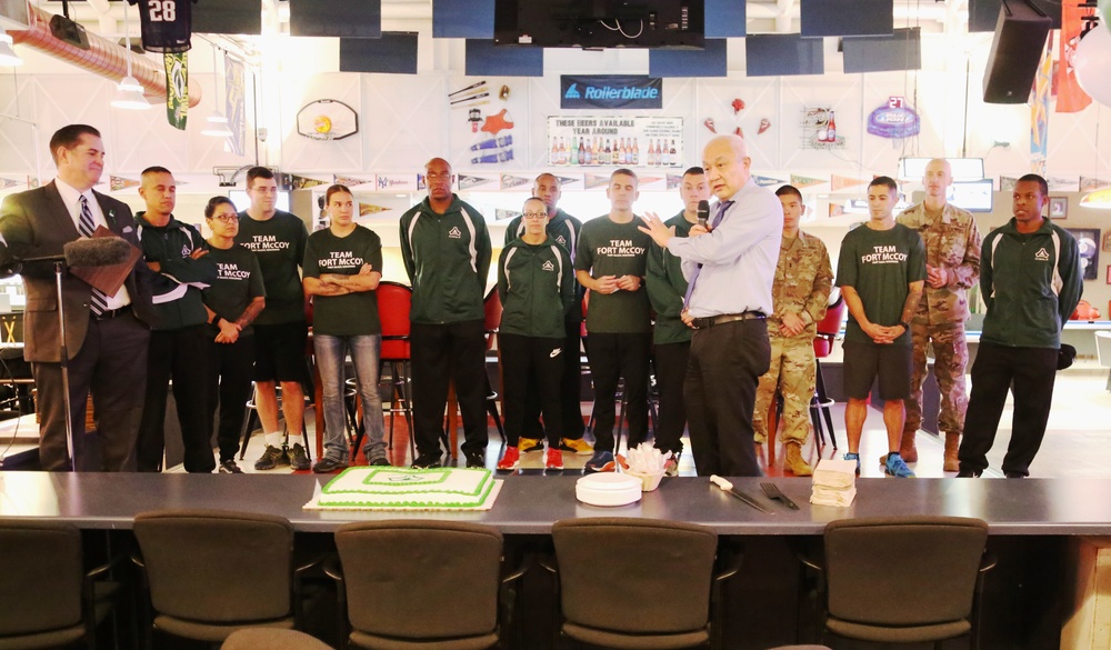 Fort McCoy recognizes Army Ten-Miler team with welcome home ceremony