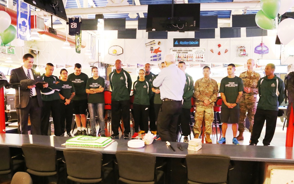 Fort McCoy recognizes Army Ten-Miler team with welcome home ceremony