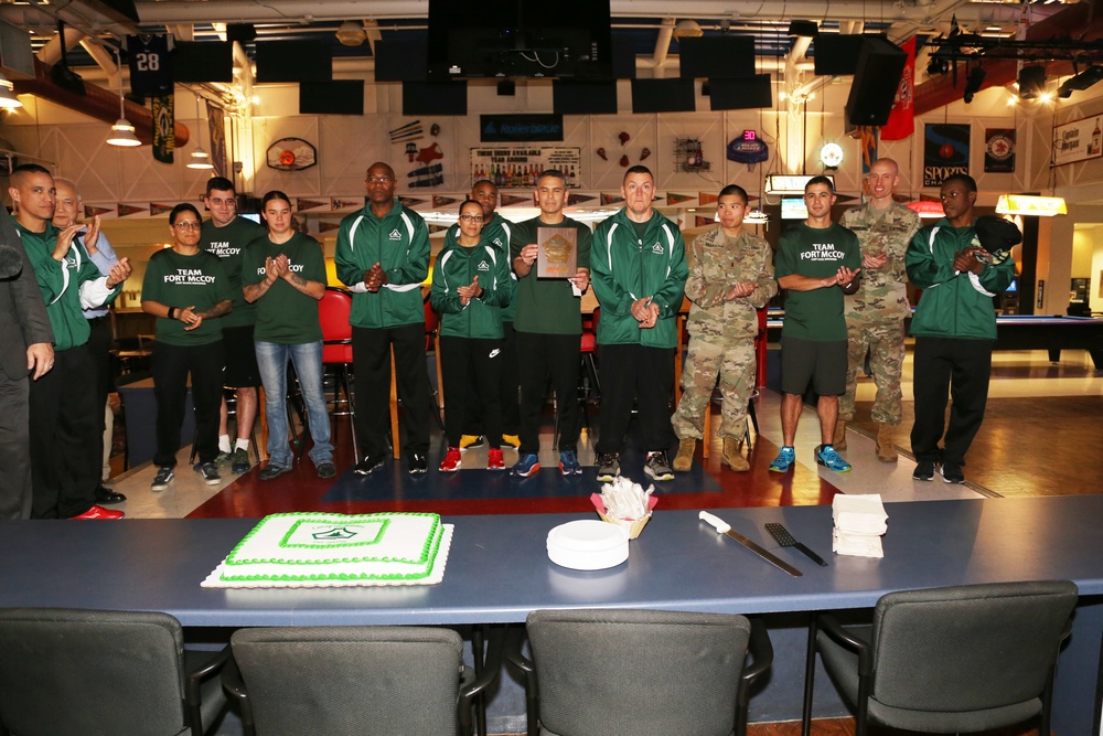 Fort McCoy recognizes Army Ten-Miler team with welcome home ceremony
