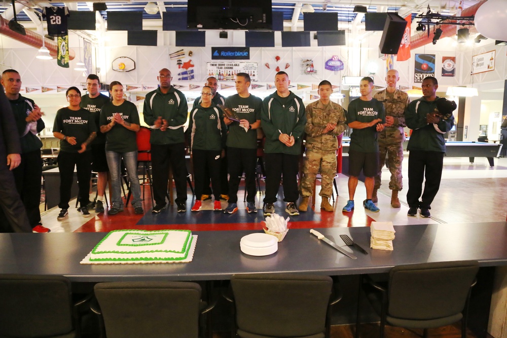 Fort McCoy recognizes Army Ten-Miler team with welcome home ceremony
