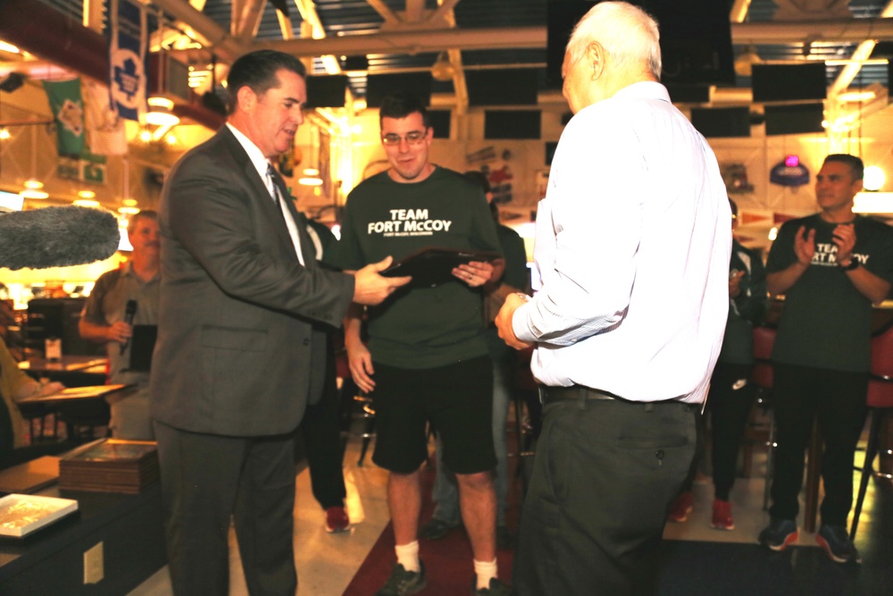 Fort McCoy recognizes Army Ten-Miler team with welcome home ceremony