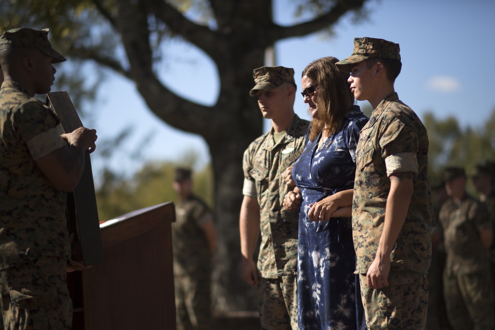 Sailors, Marines celebrate fallen corpsman with aid station naming