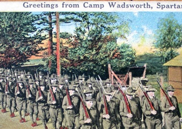 New York National Guardsmen prepared for World War One Service at South Carolina Camp