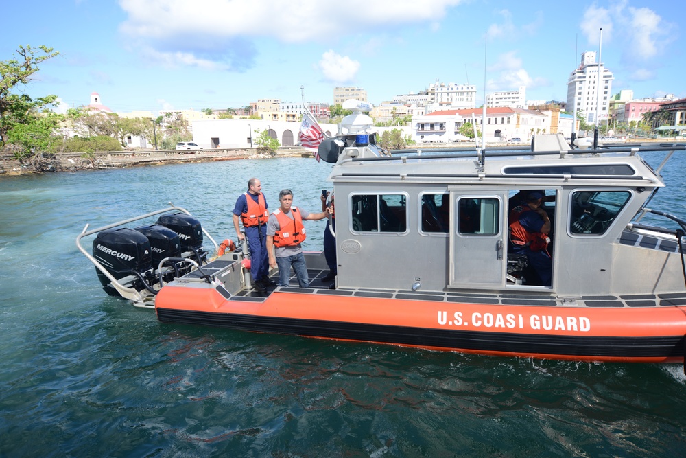 Puerto Rican actor Esai Morales visits Coast Guard Sector San Juan