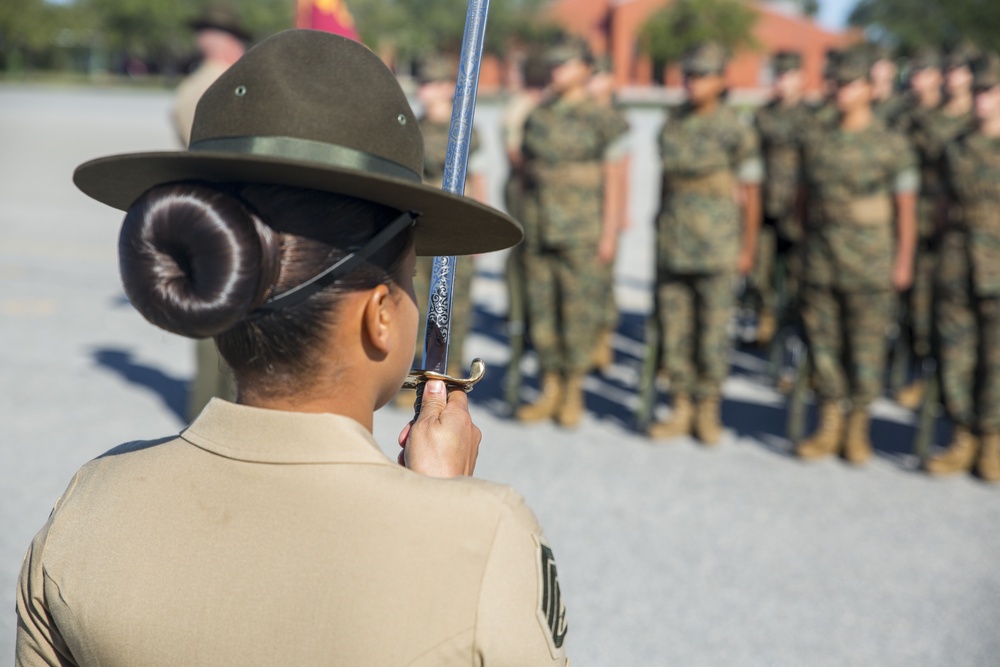 Marine recruits march closer to graduation on Parris Island