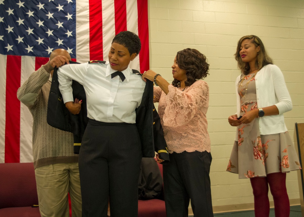 First African American Female promted to CWO-5 in th eInformation Warfare Community