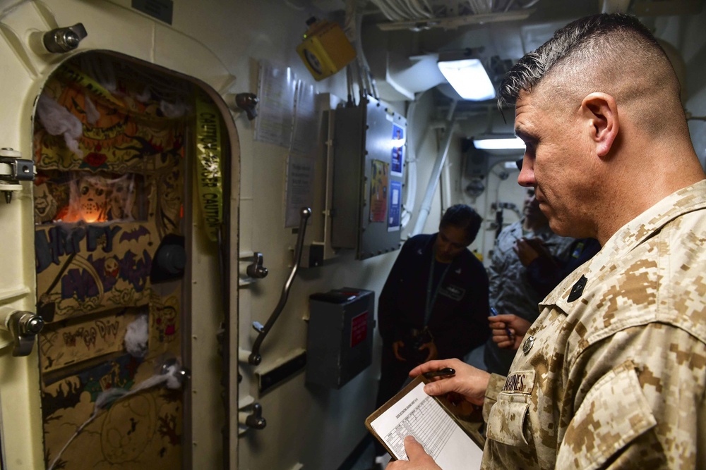 USS San Diego (LPD 22) Halloween Door Decorating Contest