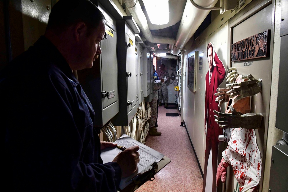 USS San Diego (LPD 22) Halloween Door Decorating Contest