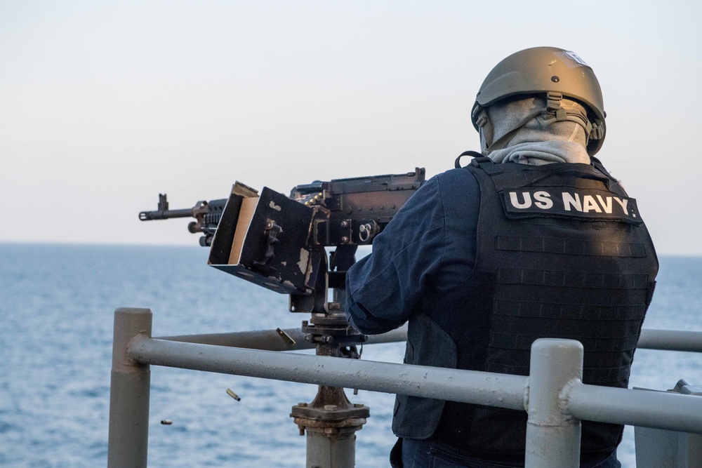 USS Princeton conducts live-fire exercise