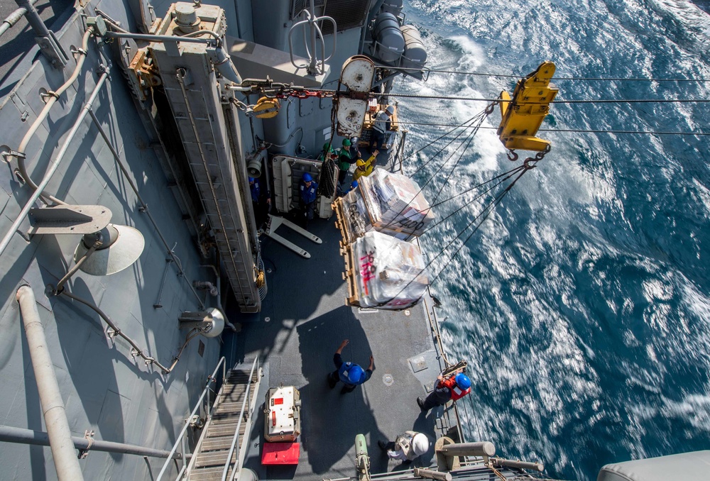 USS Princeton conducts connected replenishment