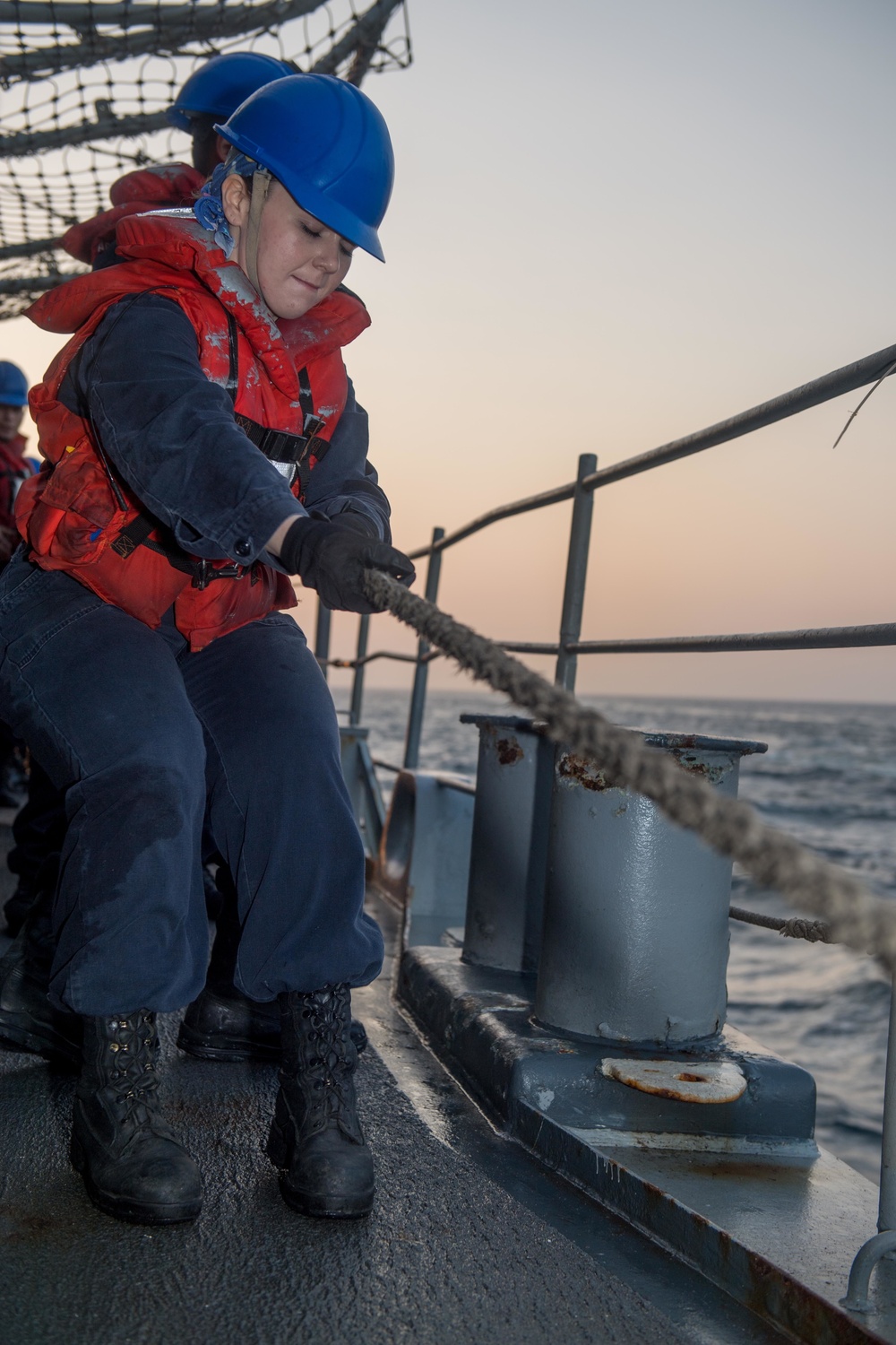 USS Princeton conducts replenishment-at-sea