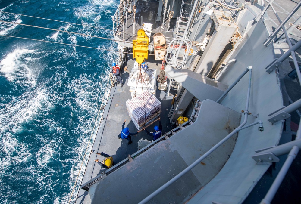 USS Princeton conducts connected replenishment