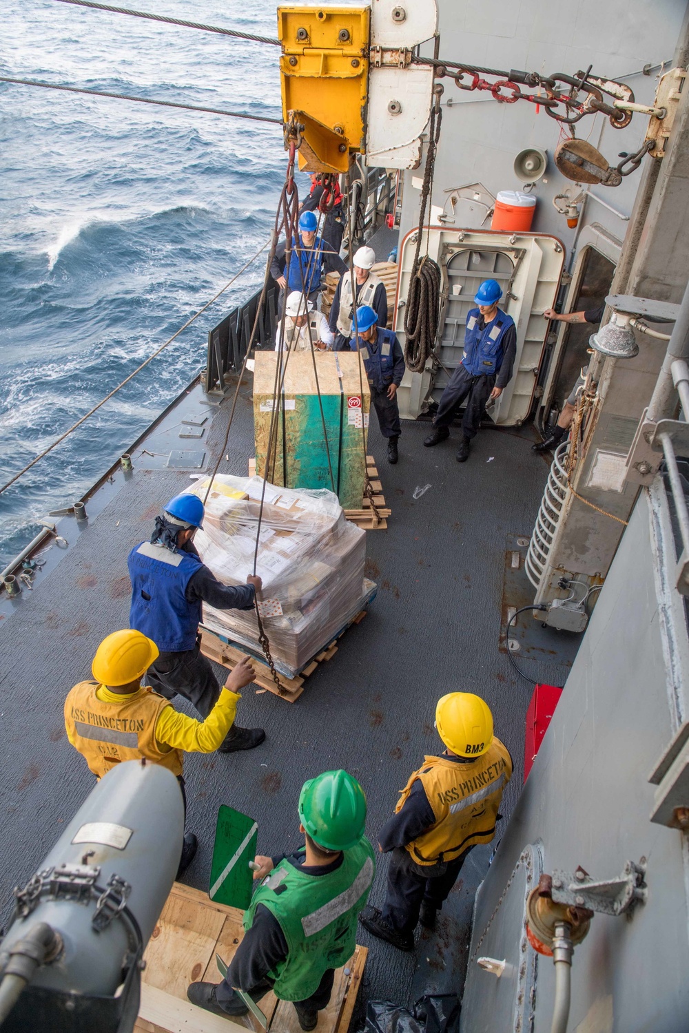 USS Princeton conducts connected replenishment