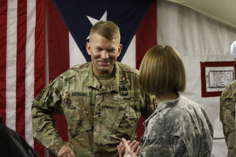 Lt. Gen. Buchanan tours Army hospital in Humacao, Puerto Rico