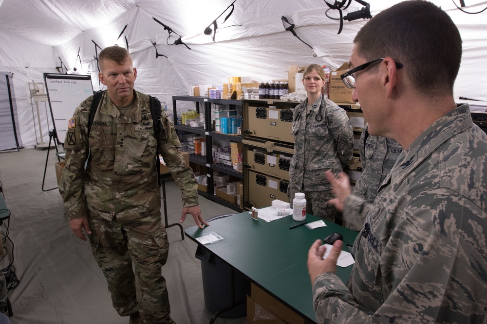 Lt. Gen. Buchanan Visits Airmen Providing Relief in Puerto Rico