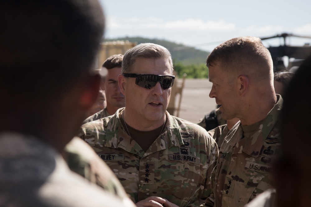 Gen. Milley, Lt. Gen. Buchanan Discuss Puerto Rico Response Effort