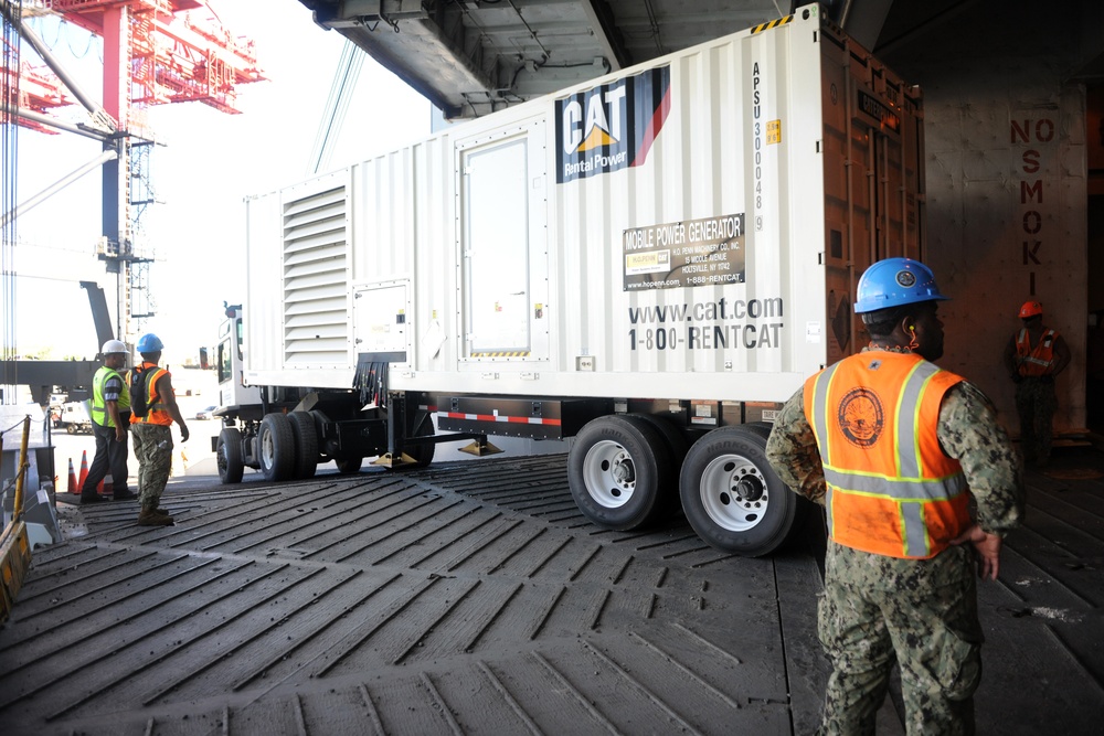 USNS Brittin arrives in PR with largest FEMA shipment yet