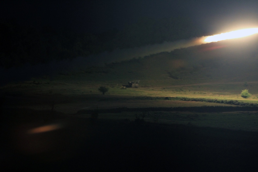 SD Guard artillery unit trains in Romania during Saber Guardian