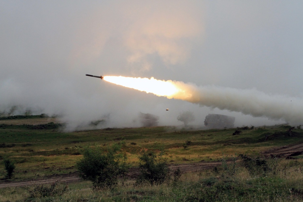 SD Guard artillery unit trains in Romania during Saber Guardian