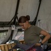 Soldier Folds Laundry